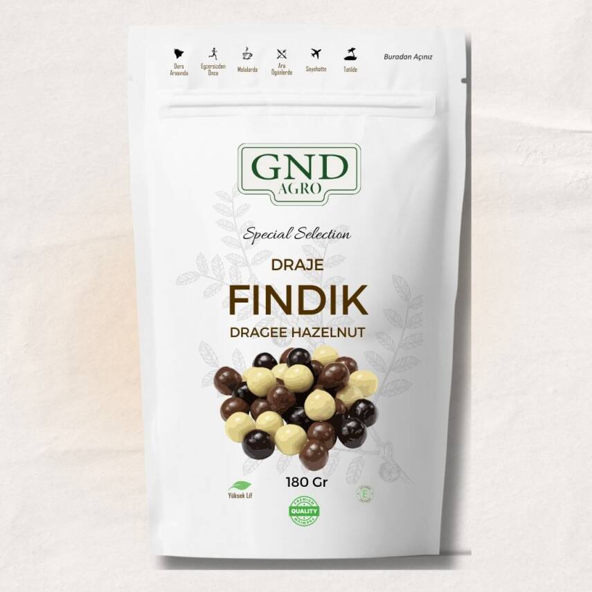 Draje Fındık (180 gr) - Karışık Çikolata - 1